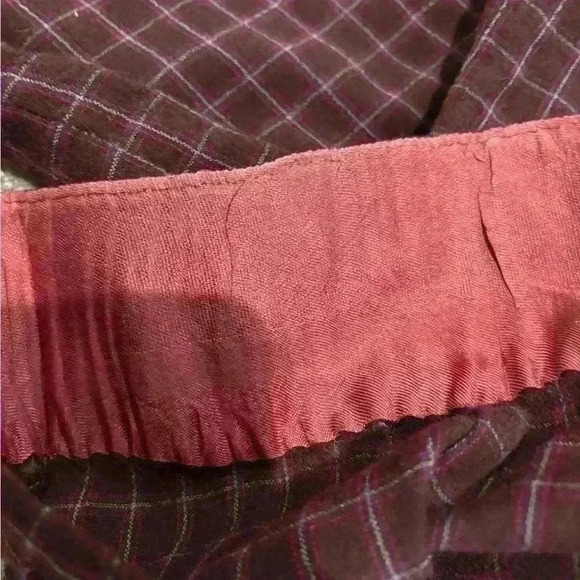 Vintage Maroon Pendleton plaid pattern button up wool medium - Picture 8 of 16